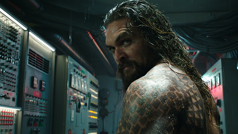 Jason Momoa as Aquaman in, well, Aquaman.